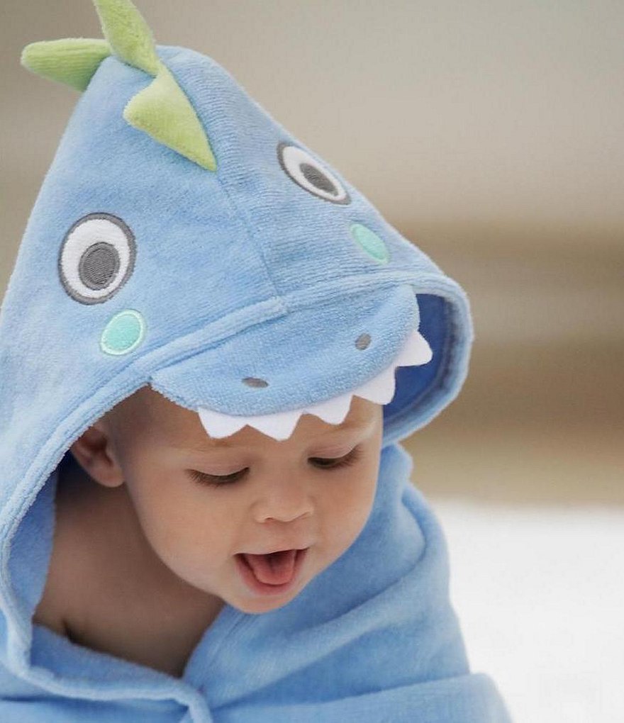 Elegant Baby Sea Serpent Hooded Bath Towel