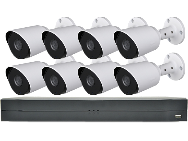 LaView Saturn Professional 8ch DVR with 8x 4MP Bullet Cameras