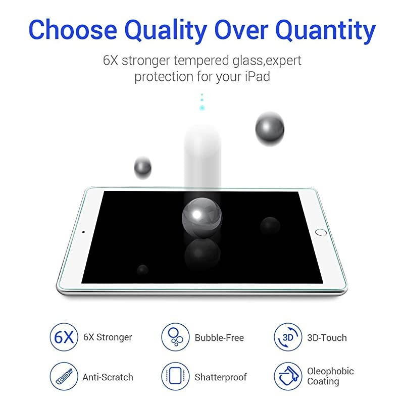 PACK Gift INSTALL FRAME iPad 97 6th Generation Screen Protector 018017 Tempered Glass iPad Air Screen Protector for iPad Pro 97 Compatible with Apple Pencil HDAntiScratch