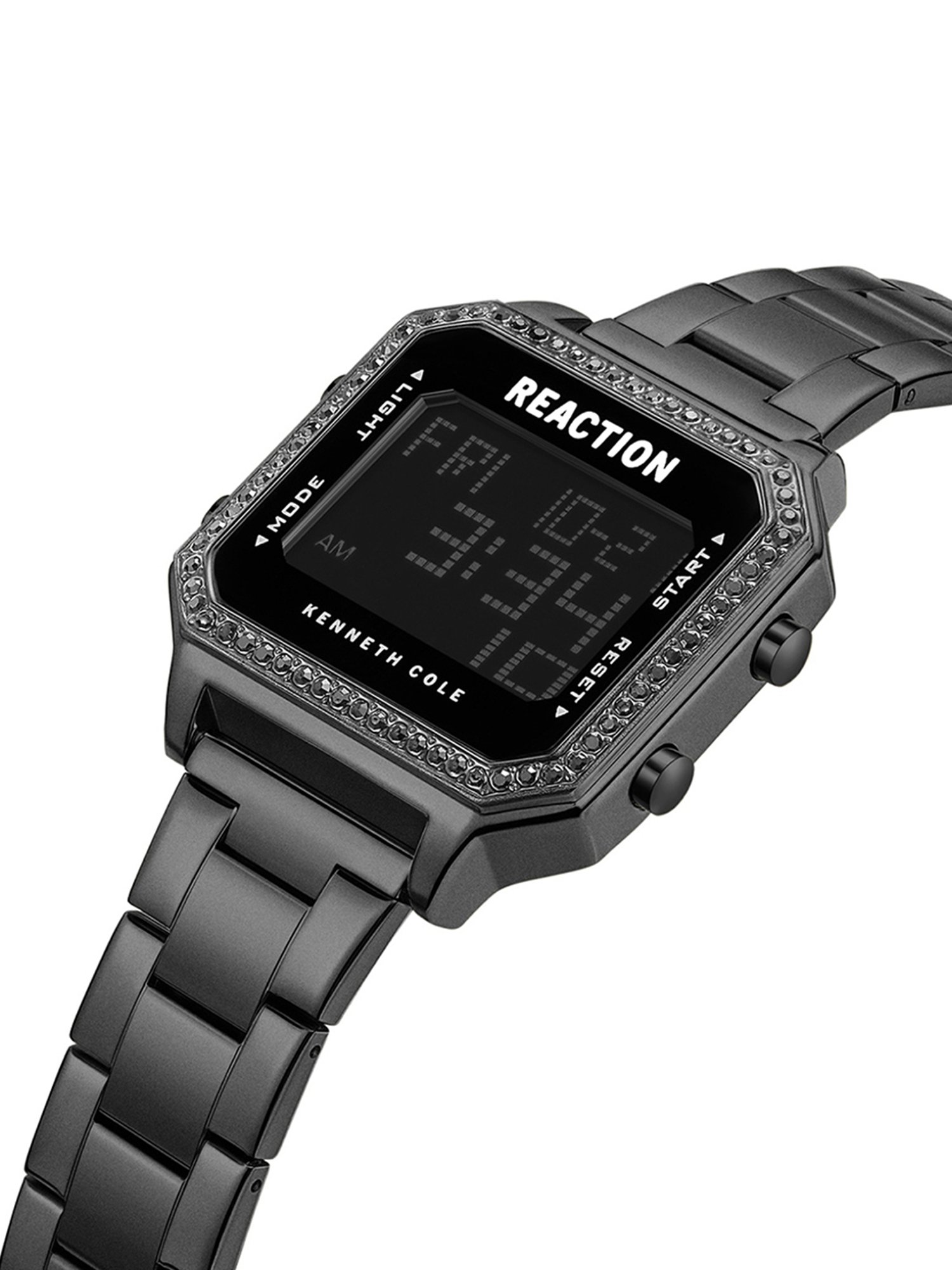REACTION KENNETH COLE  Digital Stainless Steel Strap Watch for Women's  - KRWGJ9007906