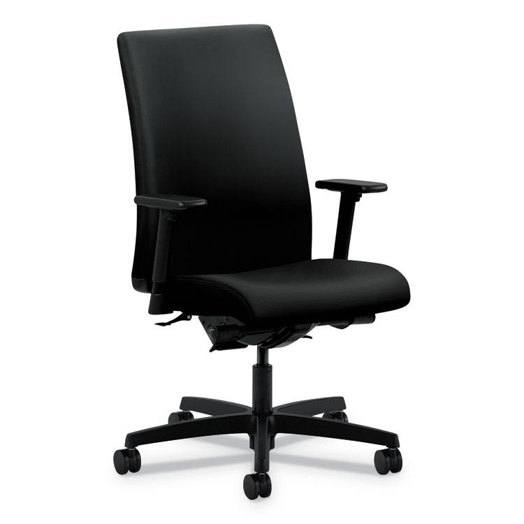 HON Ignition Low-Back Task Chair - Fabric Black Seat - Black Frame - 27.5" Width x 36" Depth x 41" Height  HONIT105CU10
