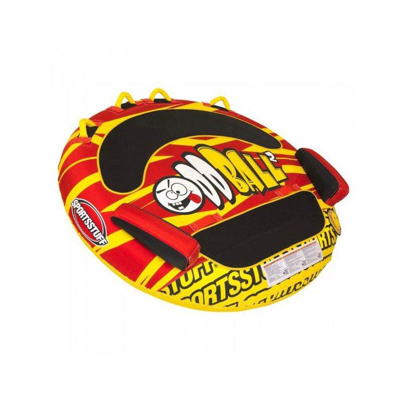 Sportsstuff Oddball 2 Boat Towable Inflatable Water Inner Tube for 1 or 2 Riders