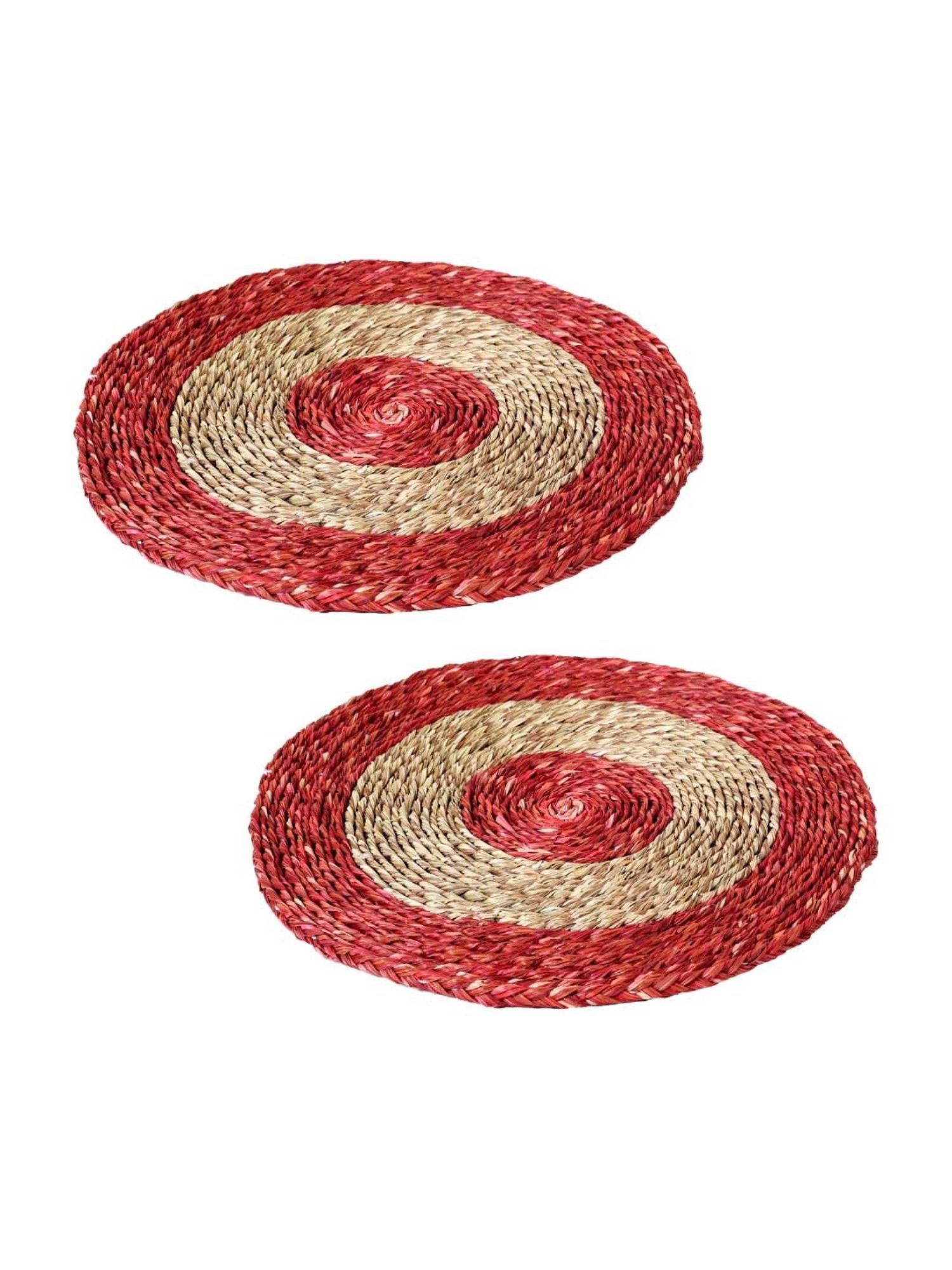 Karo Tapi Printed Multicolor Wood Coasters - Set of 6