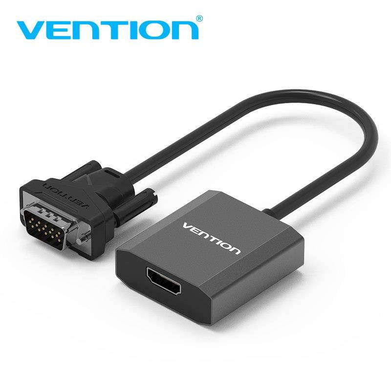 Vention VGA to HDMI Converter Adapter Cable 1080P Analog to Digital Video Audio Converter for PC Laptop to HDTV Projector Tv Box