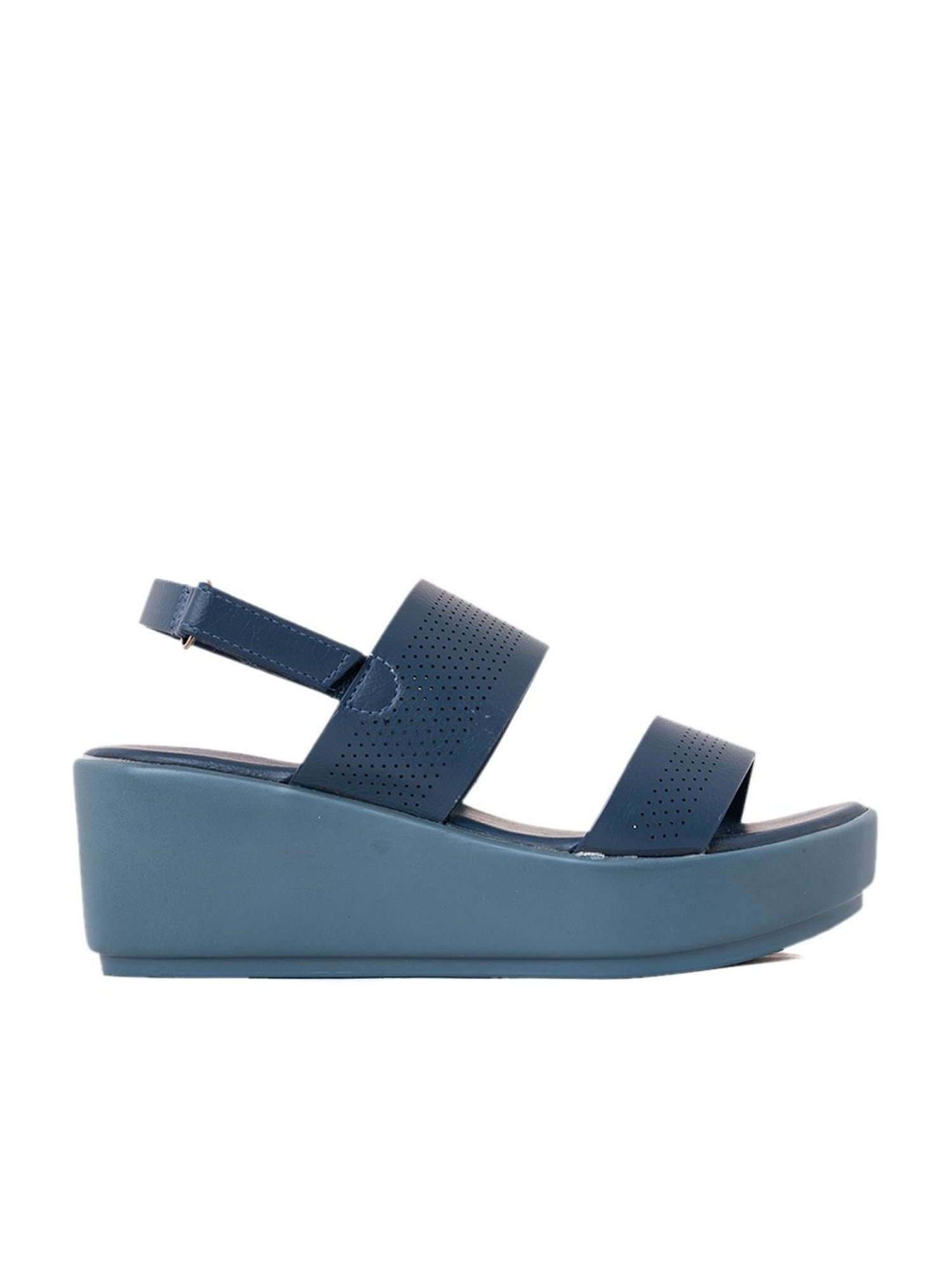 Khadim Women's Navy Back Strap Wedges