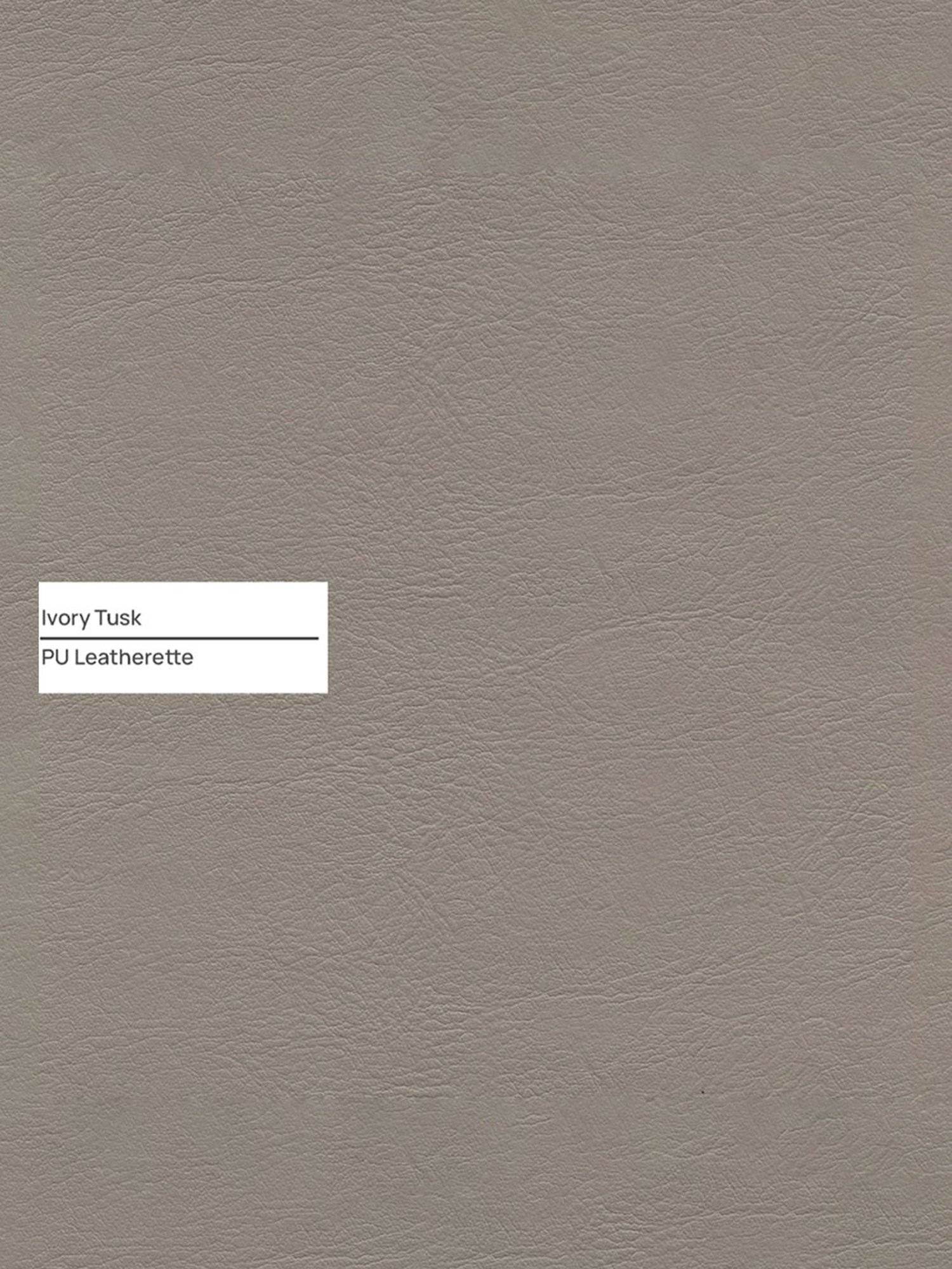 Trevi Olive Grey Leather & Neem Wood 1 Seater Sofa