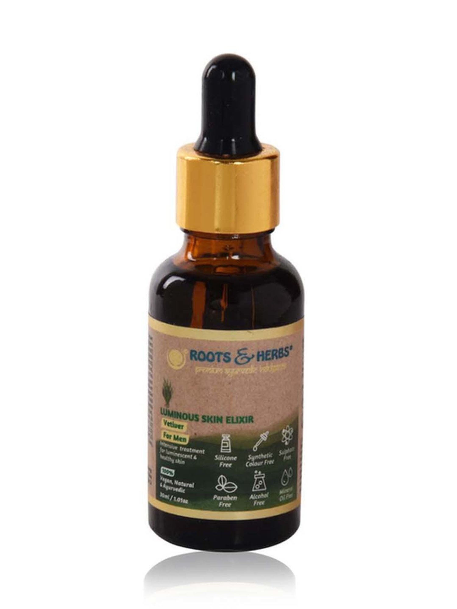 ROOTS AND HERBS Vertiver Luminous Skin Elixir - 50 ml