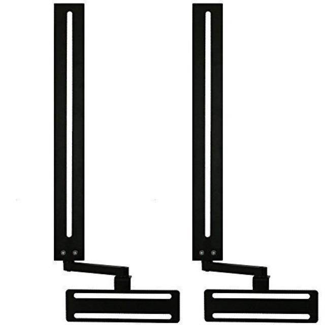 soundbar speaker mount with depth adjustments for tv wall mount brackets