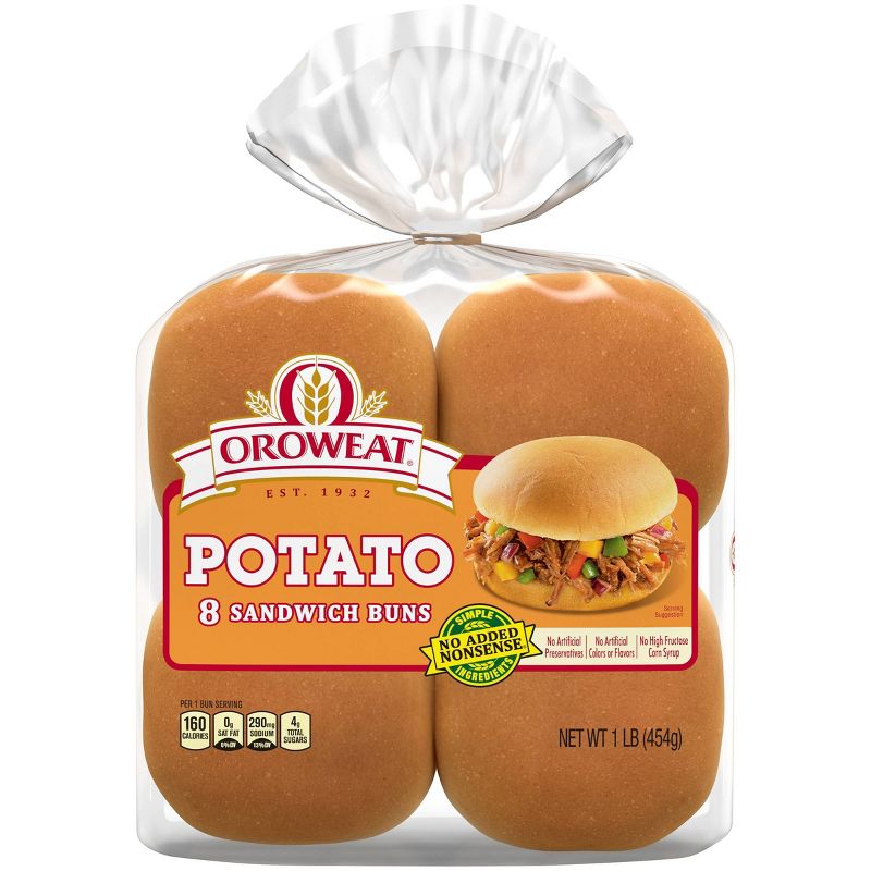 Oroweat Potato Sandwich Buns - 15oz