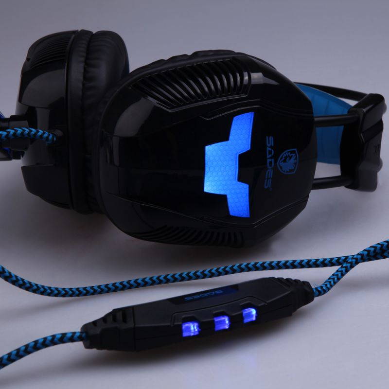 SADES A30 Gaming Headphone Headset Earphone USB Stereo 7.1 Surround with Mic for PC Computer Game