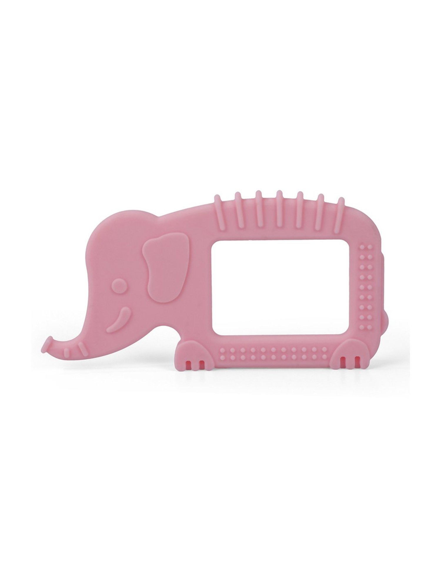 Baby Moo Kids Pink Elephant Soothing Silicon Teether (BPA & Toxin Free)