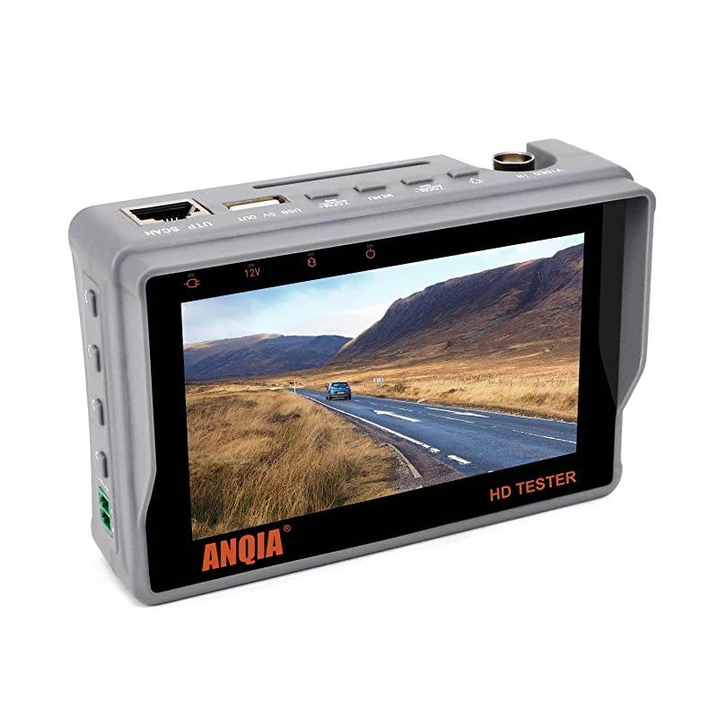 Portable Wrist CCTV Tester43 AHD TVI CVI CVBS 4 in 1 HD Analog Video Security Camera TesterLCD Screen DC12V 1A Power Output UTP Cable Tester PTZ Control