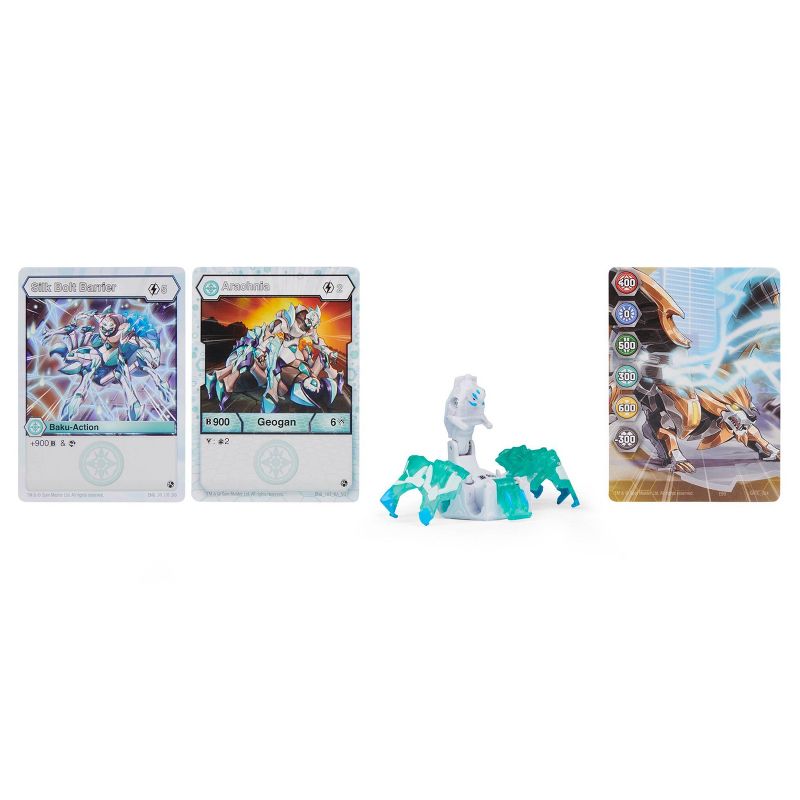 Bakugan Geogan Arachnia Collectible Action Figure and Trading Cards