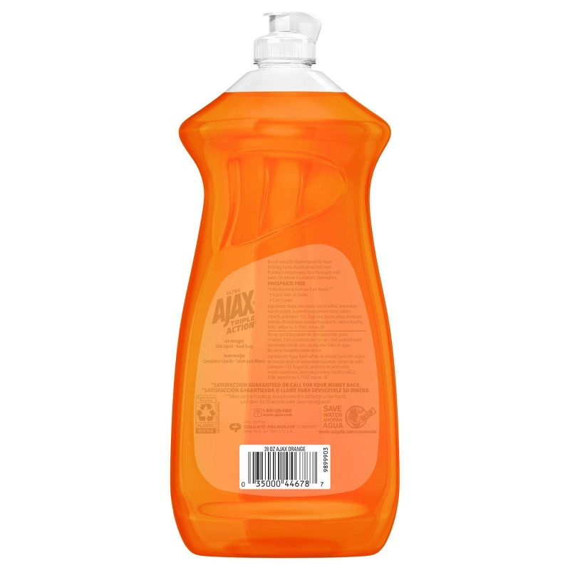 Ajax Ultra Triple Action Liquid Dish Soap - Orange - 28 fl oz