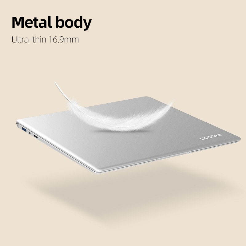 IPASON Maxbook - P1 IPS 15.6" Laptop FHD Intel J4125 4 Core up to 2.7GHz 8GB DDR4 RAM 256GB SSD Windows 10 home Notebook Computer Ultra Thin and Light Notebook Business Office Student Ultrabook