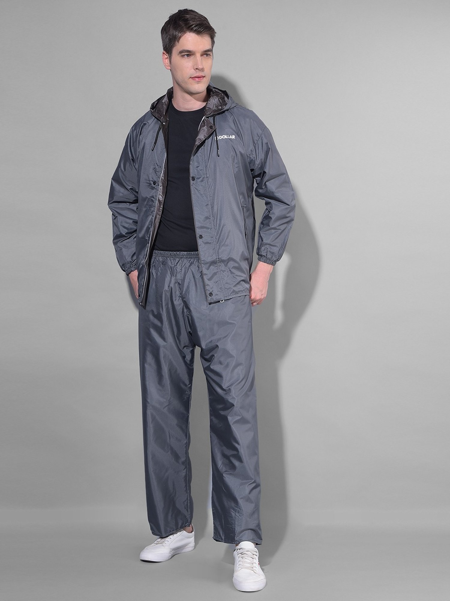Dollar Grey Regular Fit Raincoat Set