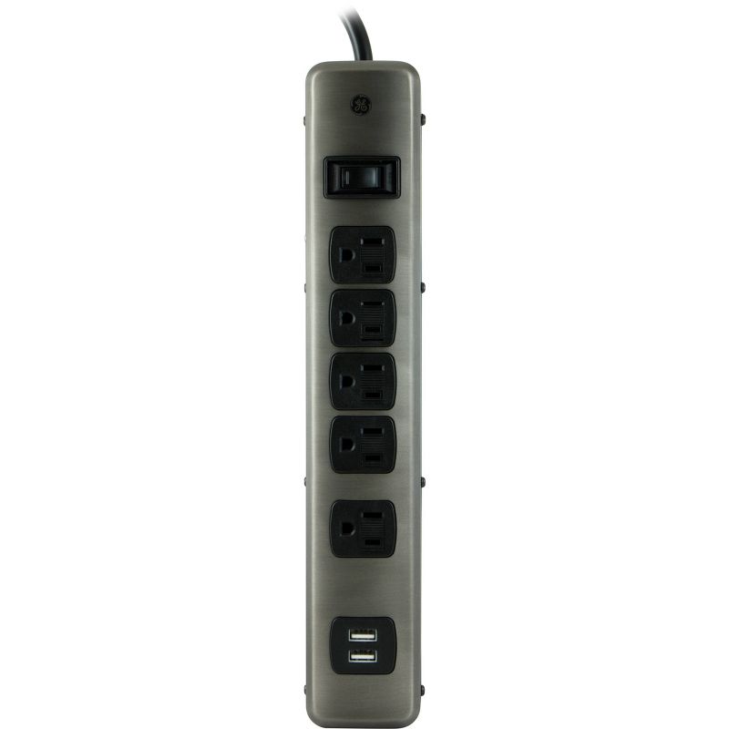 Monoprice 2 Outlet Surge Protector Wall Tap with 2 USB Charging Ports 3.4A, 450 Joules, White