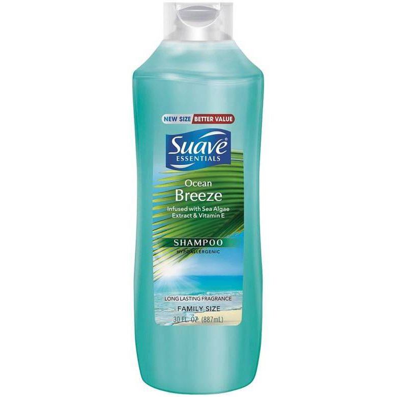 Suave Shampoo + Conditioner + Body Wash + Hand Sanitizer + Antiperspirant Deodorant Family Pack Bundle - 5ct