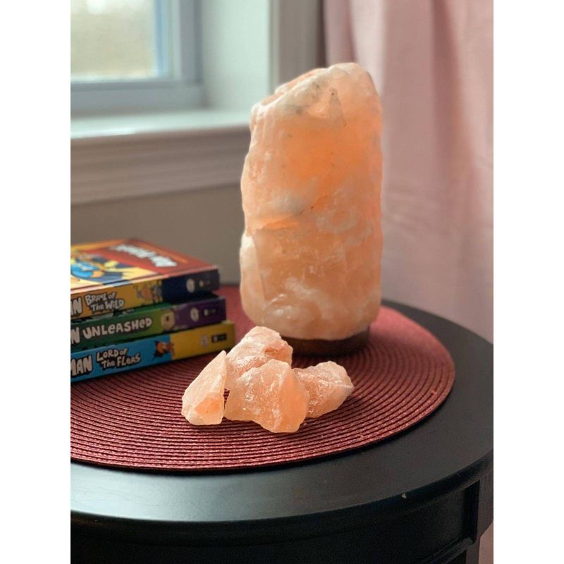 Small Natural Salt Lamp Pink - Q&A Himalayan Salt
