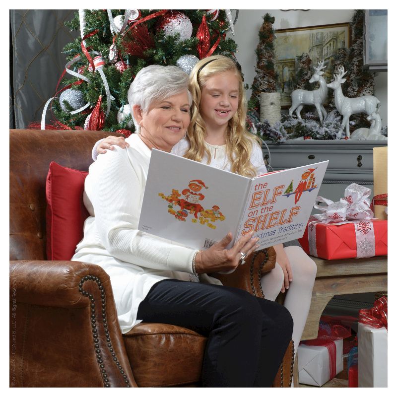 The Elf on the Shelf: A Christmas Tradition with Dark Skin Tone Girl Scout Elf - by Carol Aebersold and Chanda Bell (Hardcover)