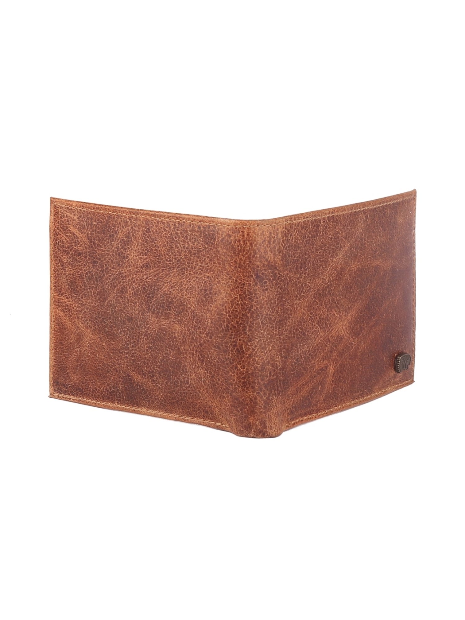 Red Chief Tan Faded Leather Bi-Fold Wallet for Men