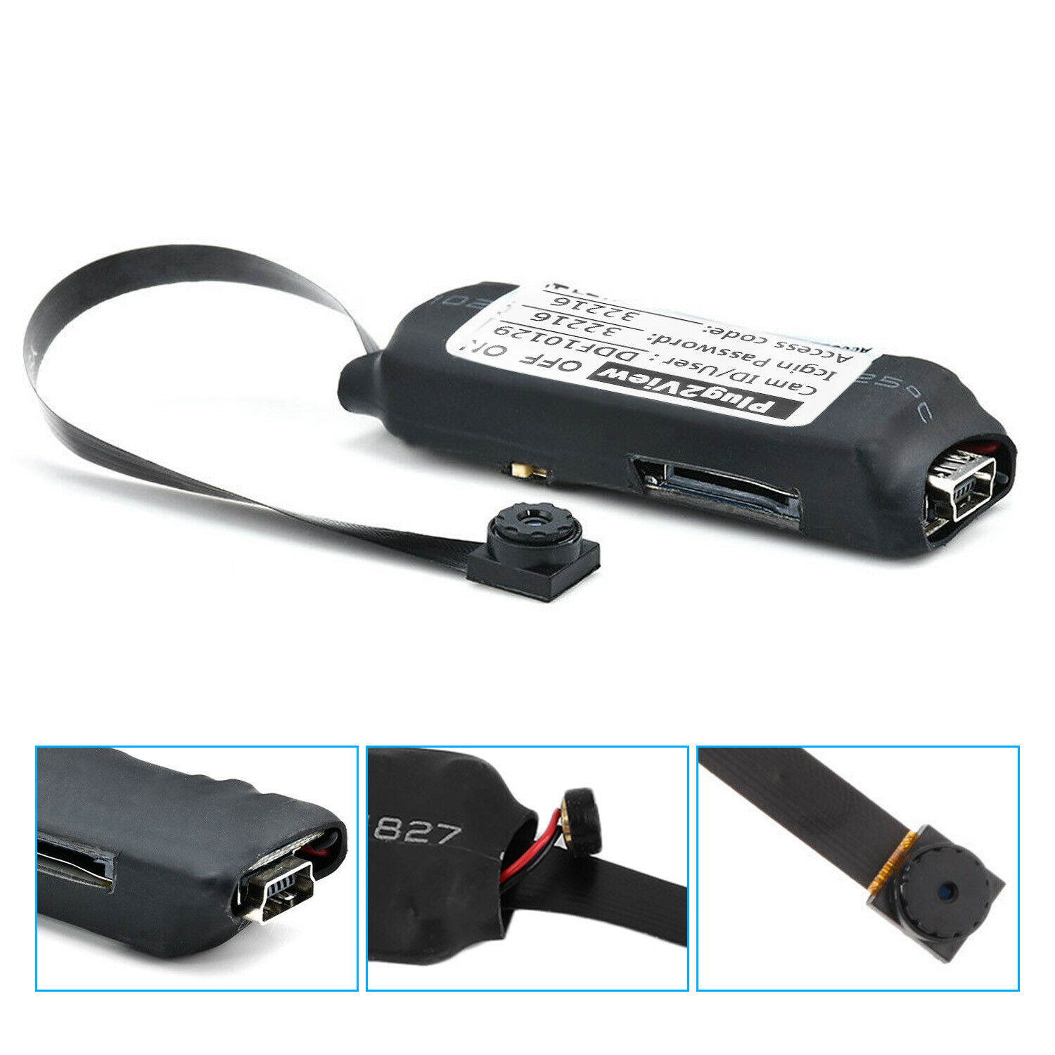 Spy Camera Module Wireless Hidden Camera WiFi Mini Cam HD 1080P DIY Tiny Cams Small Nanny Cameras Home Security Live Streaming Through Android/iOS App Motion Detection