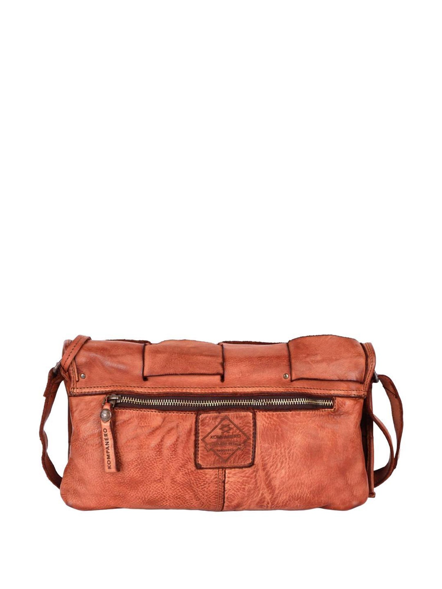 KOMPANERO Rochelle Tan Textured Sling Handbag