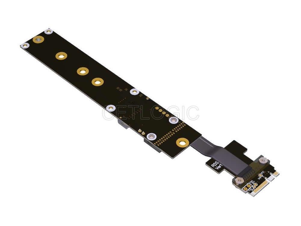 NGFF M.2 Key A+E to Key M SSD Adapter Cable 15cm, R54SF