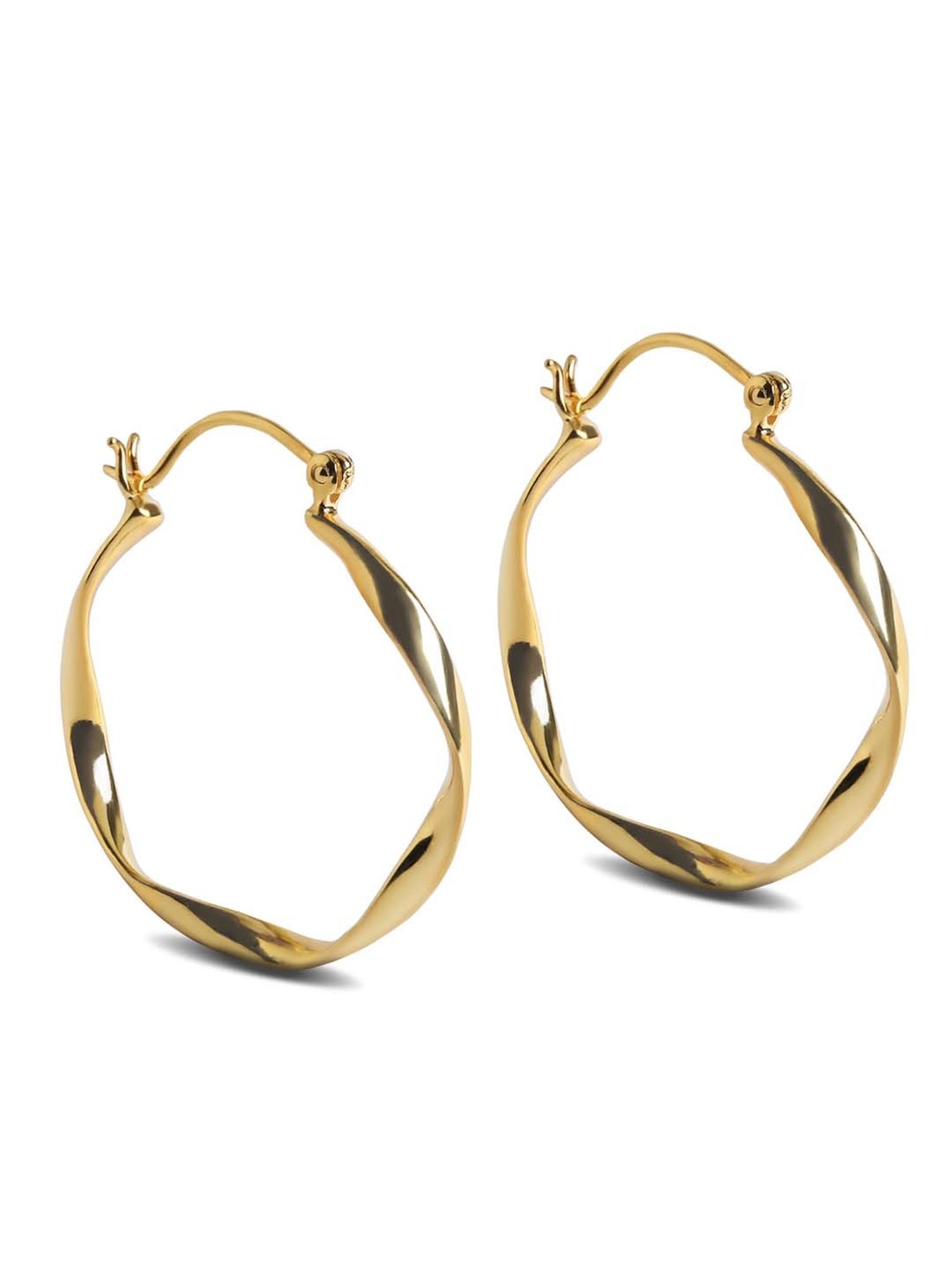 Clara 92.5 Sterling Silver Twisted Earrings for Women