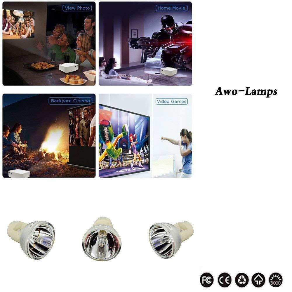 AWO Original Projector Replacement Lamp Bulb BL-FP230D SP.8EG01GC01 BL-FP230I Fit For OPTOMA DH1010 EH1020 EW615 EX612 EX615 GT750 HD180 HD20 HD22 HD20-LV HD200X-LV HD2200 HT1080 HT1081 EH1020 TH1020