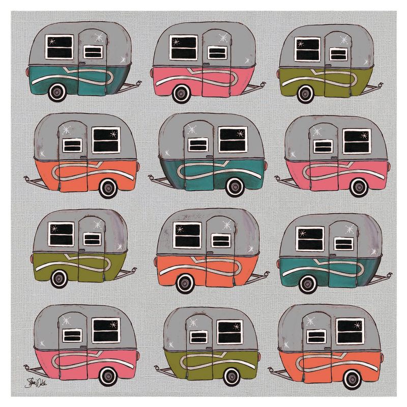 Thirstystone Happy Camper Pattern Coaster Set of 4