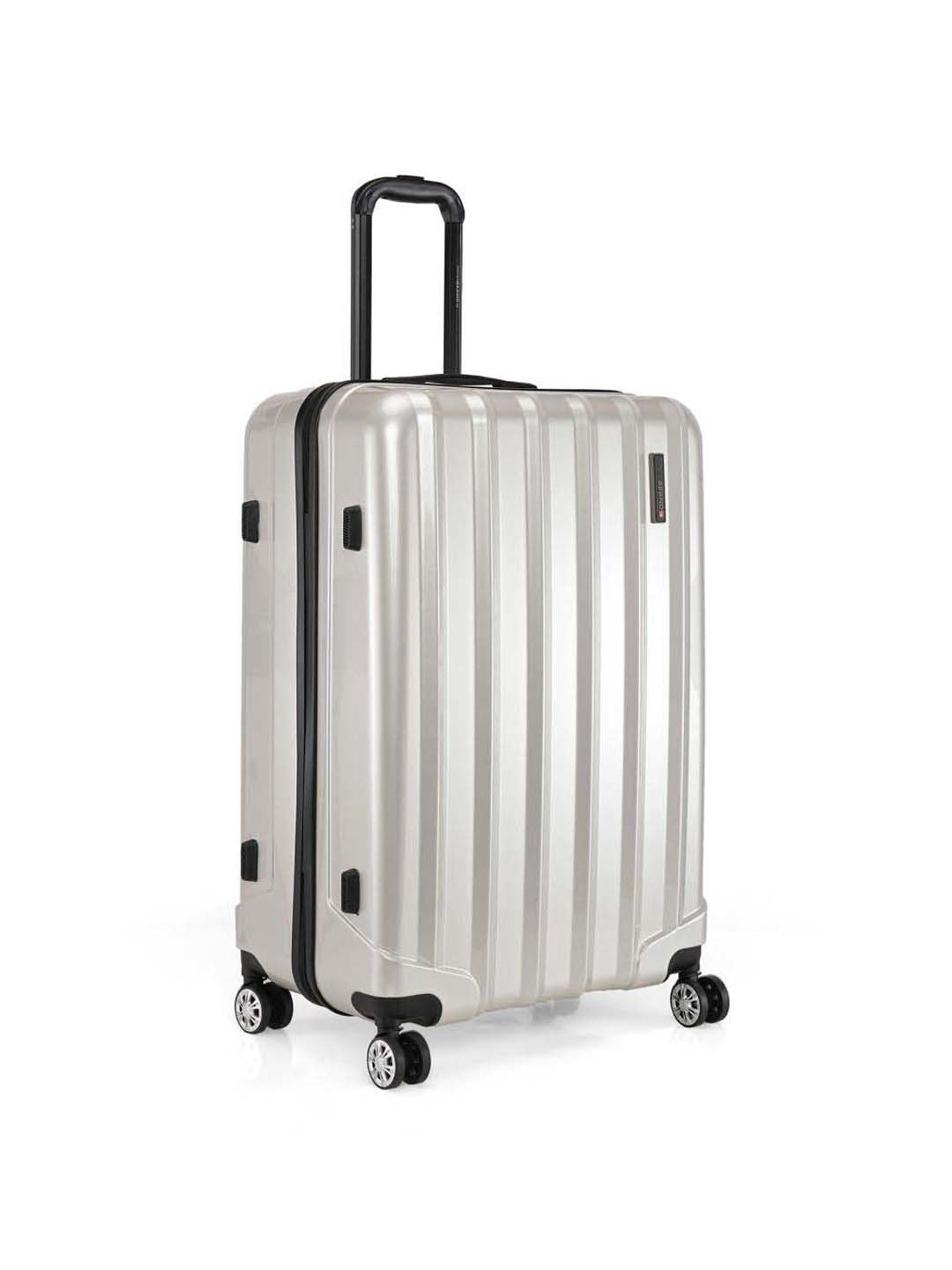 Swiss Brand Baden Silver Large Hard Trolley Bag - 28 cm