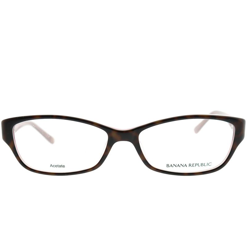 Banana Republic  1K2 Unisex Rectangle Eyeglasses Tortoise Pink 53mm