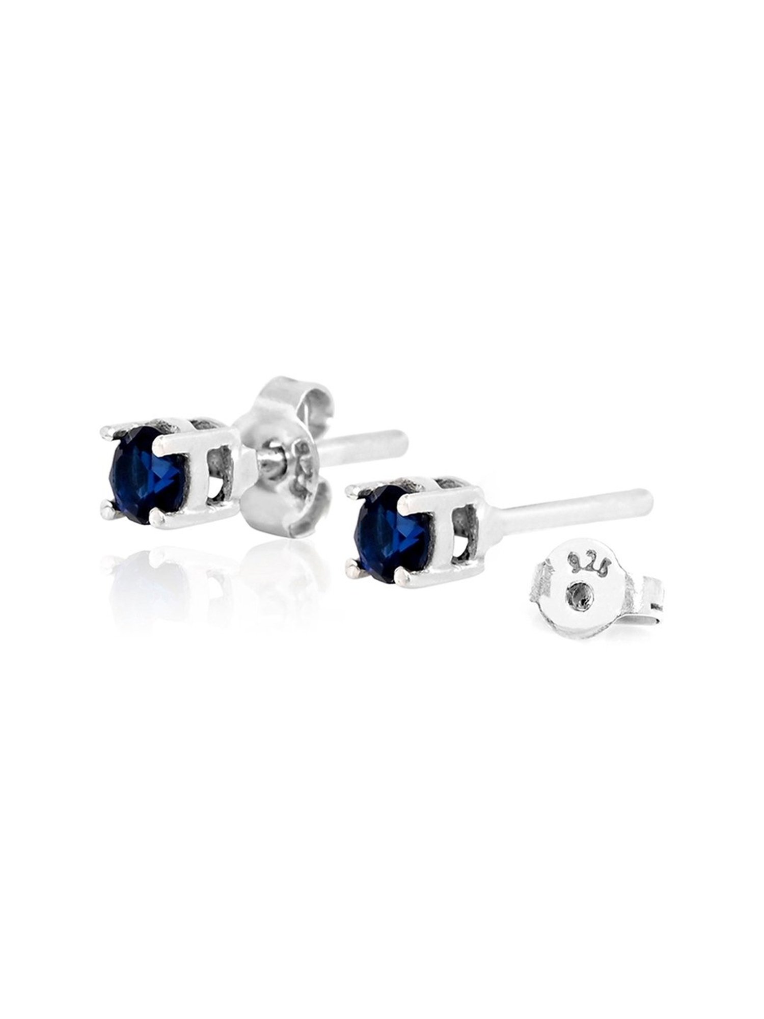 March by FableStreet 92.5 Sterling Silver Zircon Mini Stud Earrings for Women