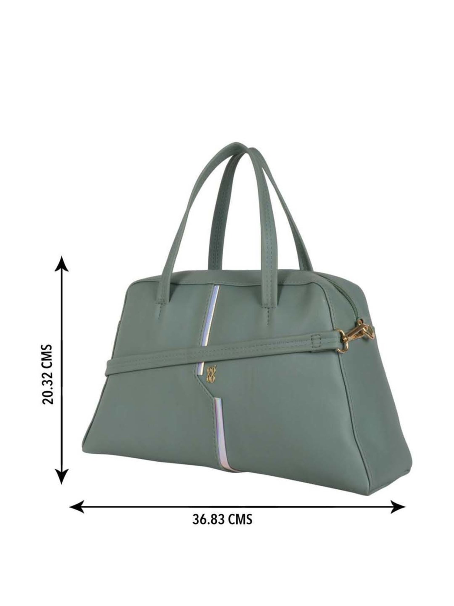 Baggit Green Solid Medium Handbag