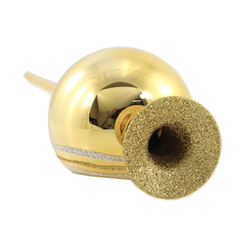 Inge Glas 9.75" Gold Shiny Reflection Finial Tree Topper Christmas  -  Tree Toppers