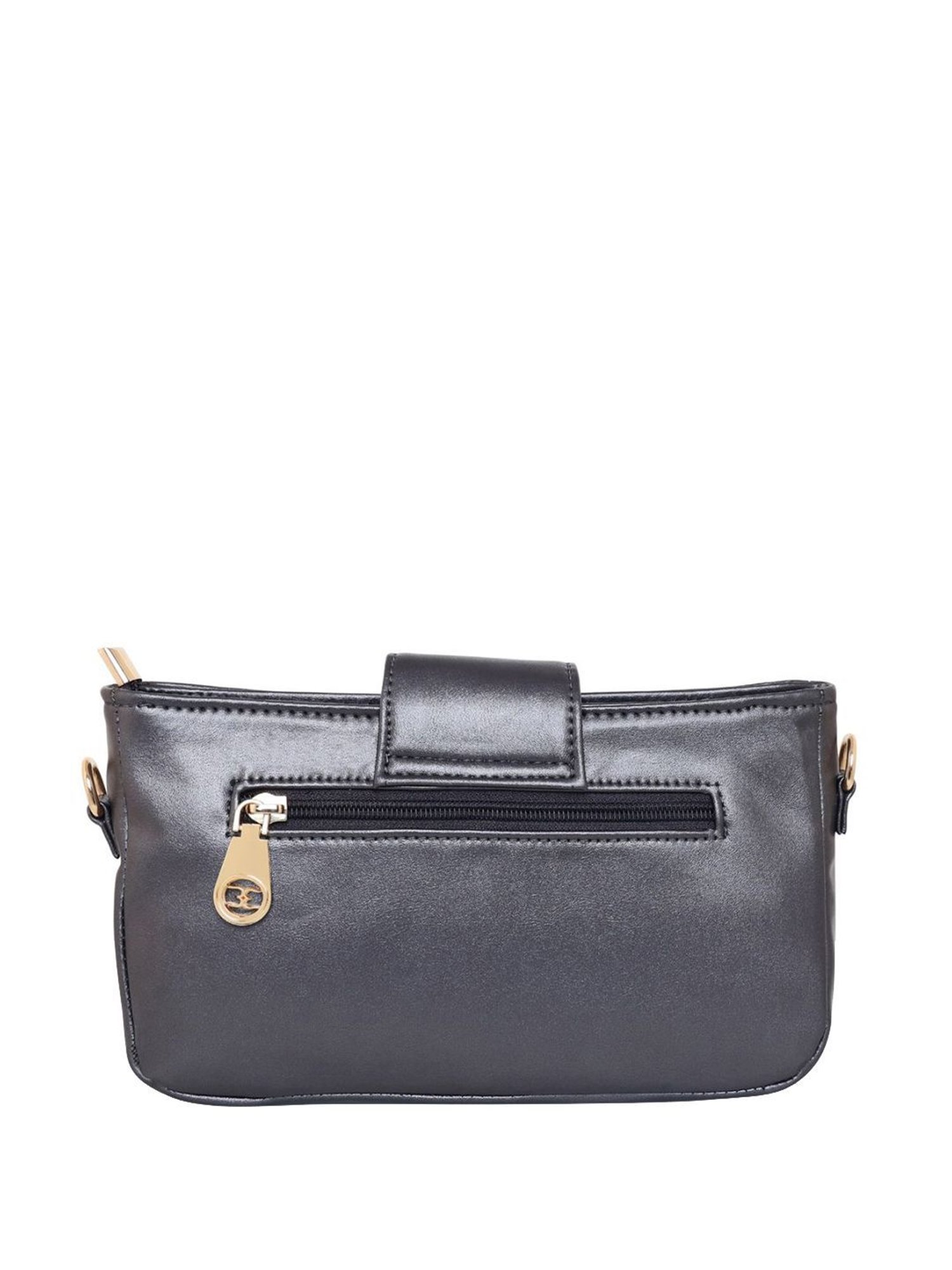 Esbeda Grey Quilted Small Sling Handbag