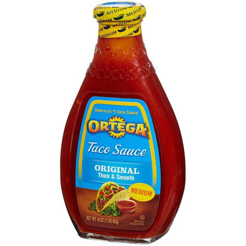 Ortega Original Thick & Smooth Medium Taco Sauce 16-oz.
