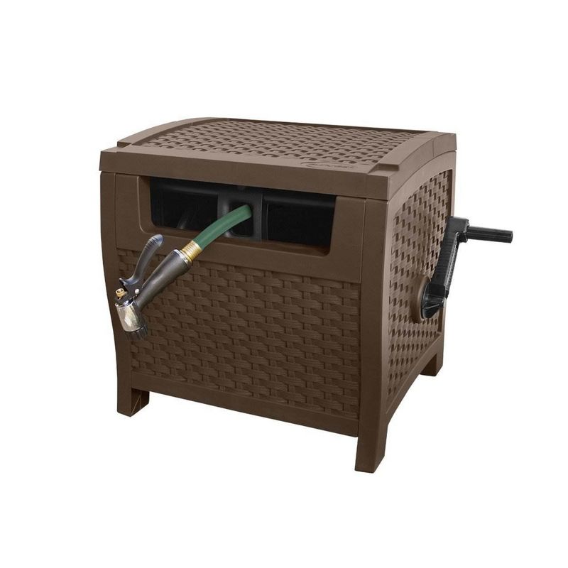 Suncast Swivel Smart Trak Hose Hideaway 225 Foot Hose Reel Storage Bin (3 Pack)