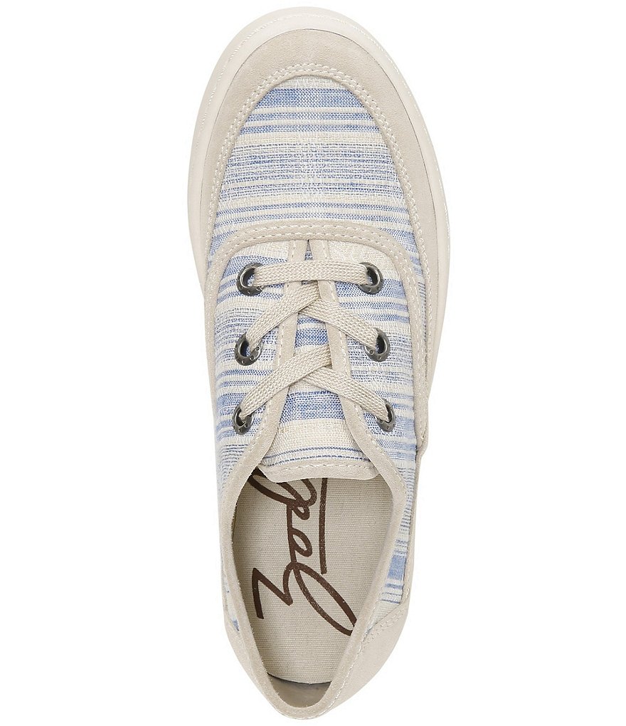 Zodiac Cheezburger Striped Lace-Up Sneakers