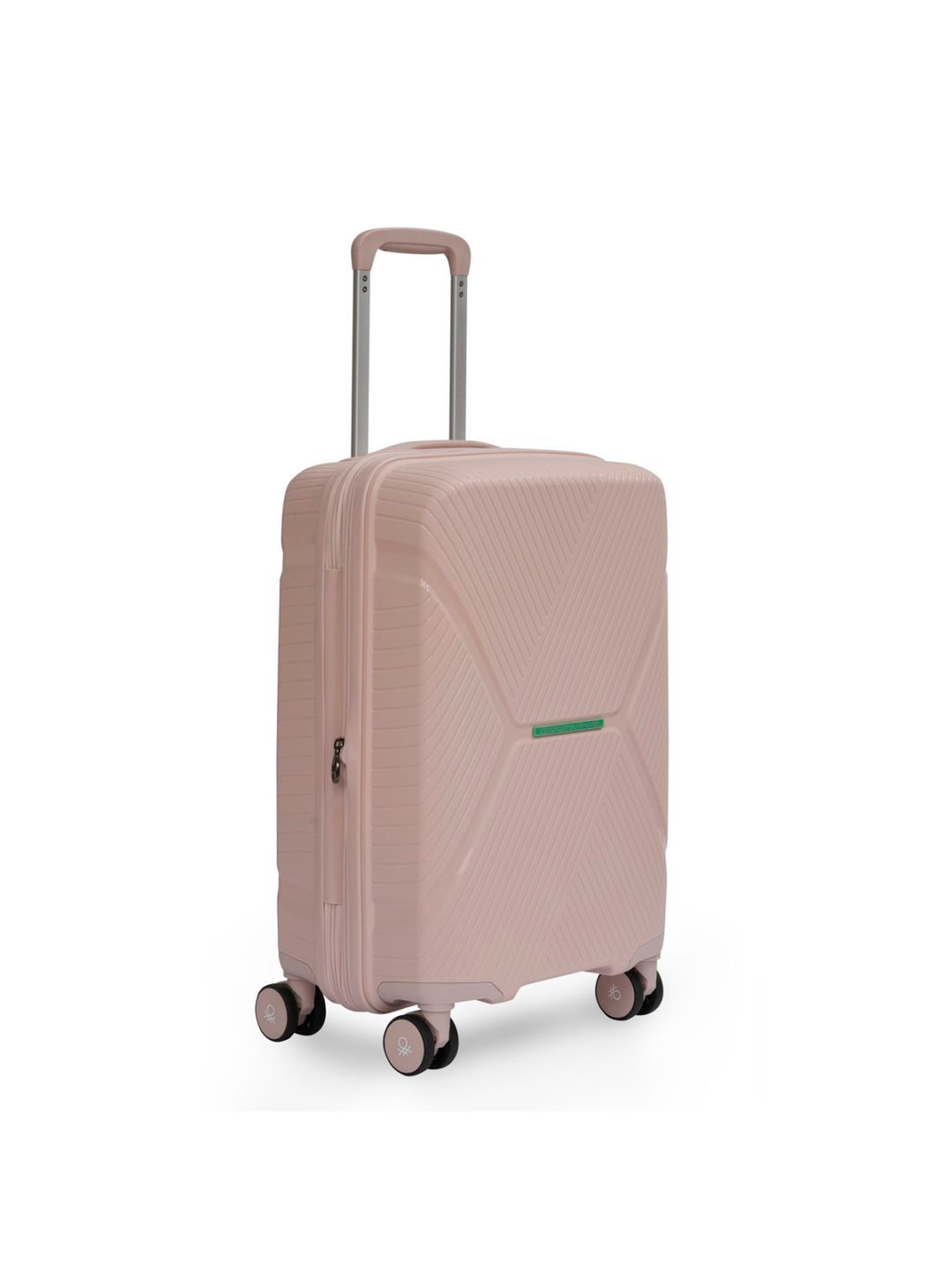 United Colors of Benetton Galaxy Pink Textured Hard Medium Trolley Bag - 65 Cm