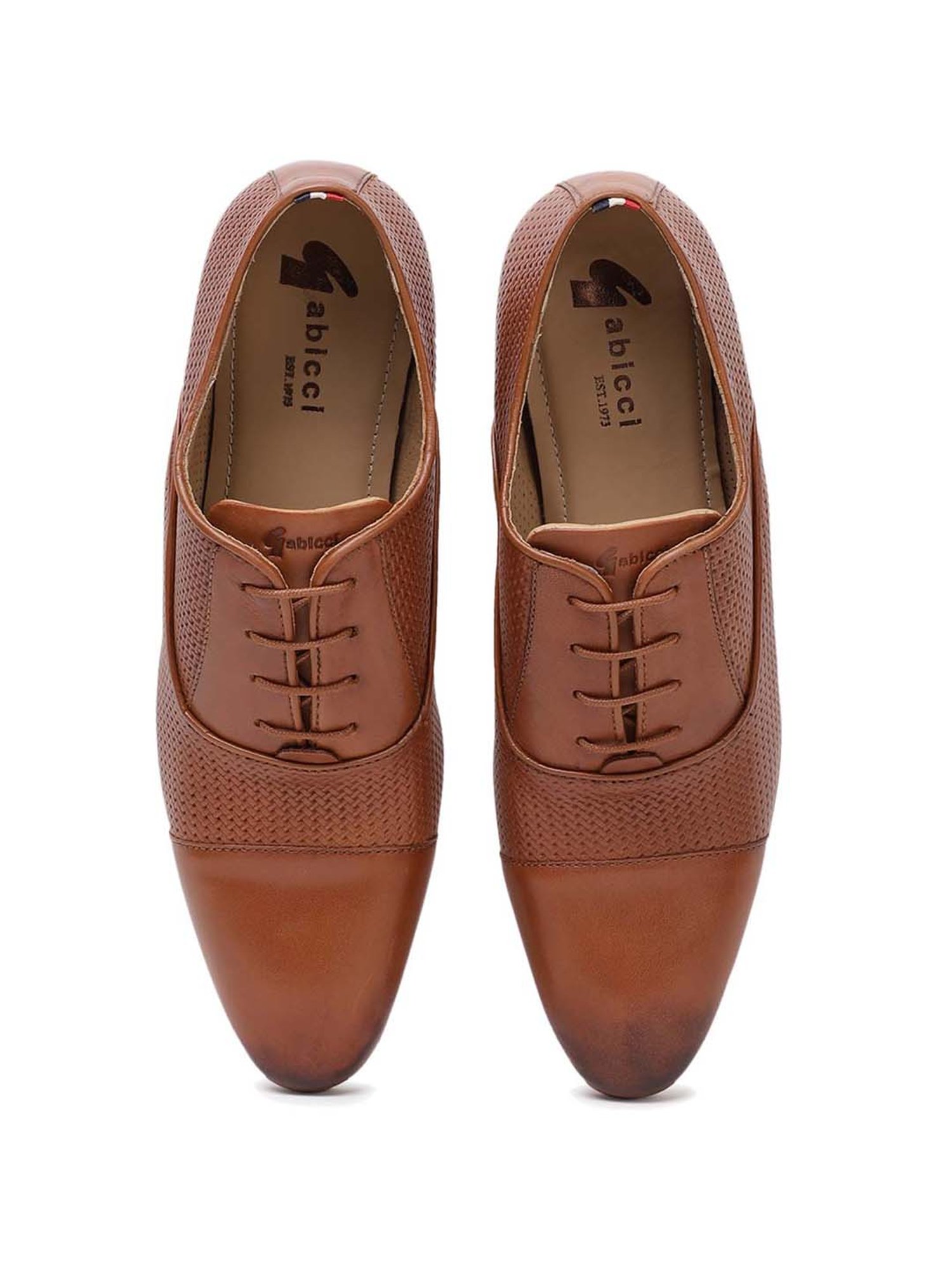 Gabicci Men's Tan Oxford Shoes