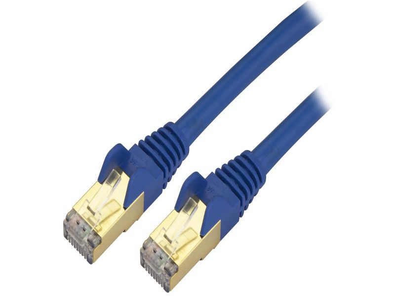 StarTech C6ASPAT6BK StarTech.com Cat6a Shielded Patch Cable - 6 ft. - Black - Snagless RJ45 Cable - Ethernet Cord - Cat 6a Cable