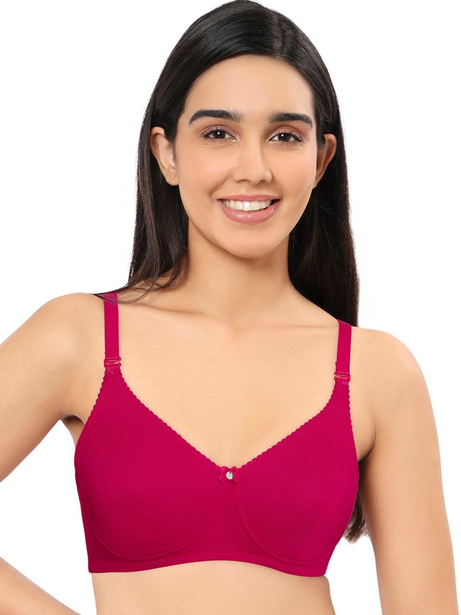 Amante Pink Cotton Full Coverage Bra