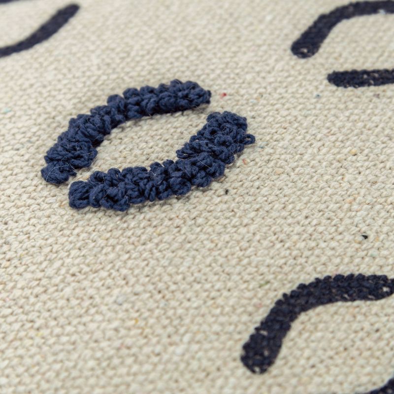 20"x20" Geometric Motif Polyester Filled Pillow Navy - Donny Osmond Home