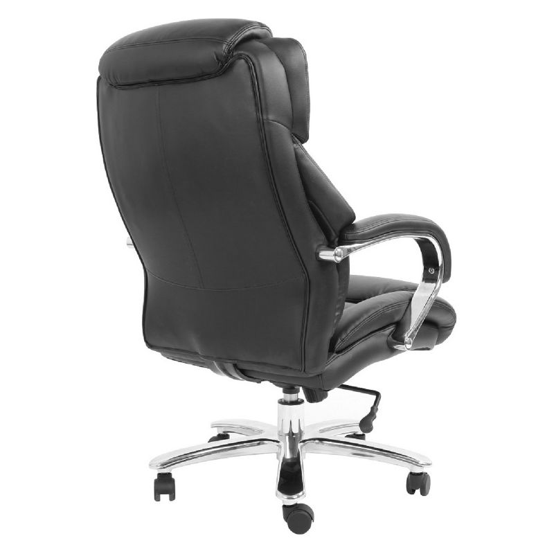 Admiral III Big and Tall Executive Leather Chair Black - OneSpace