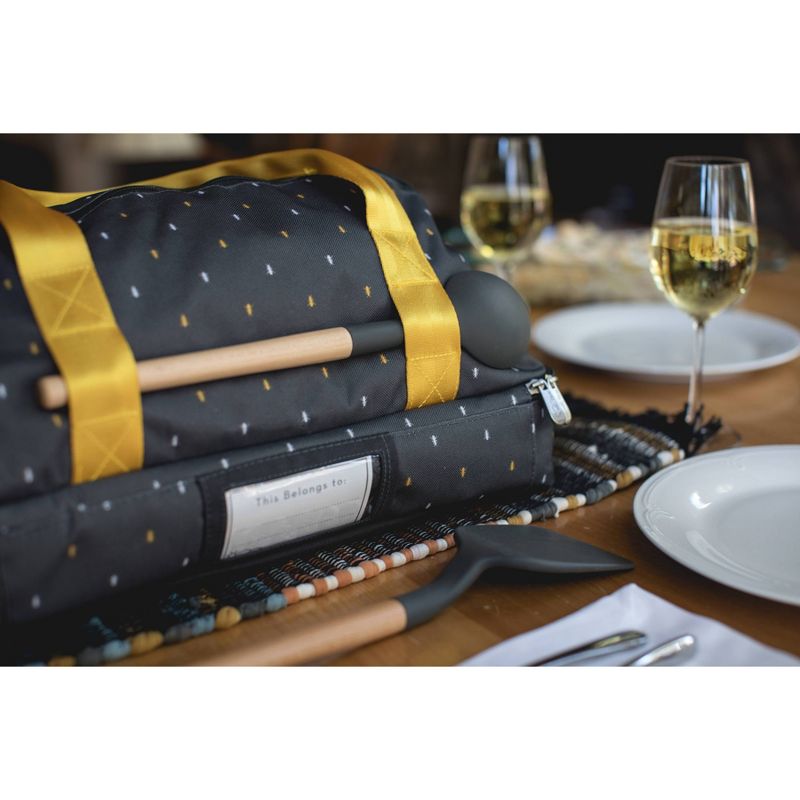 Picnic Time Potluck Casserole Tote Anthology Collection - Gray/Gold