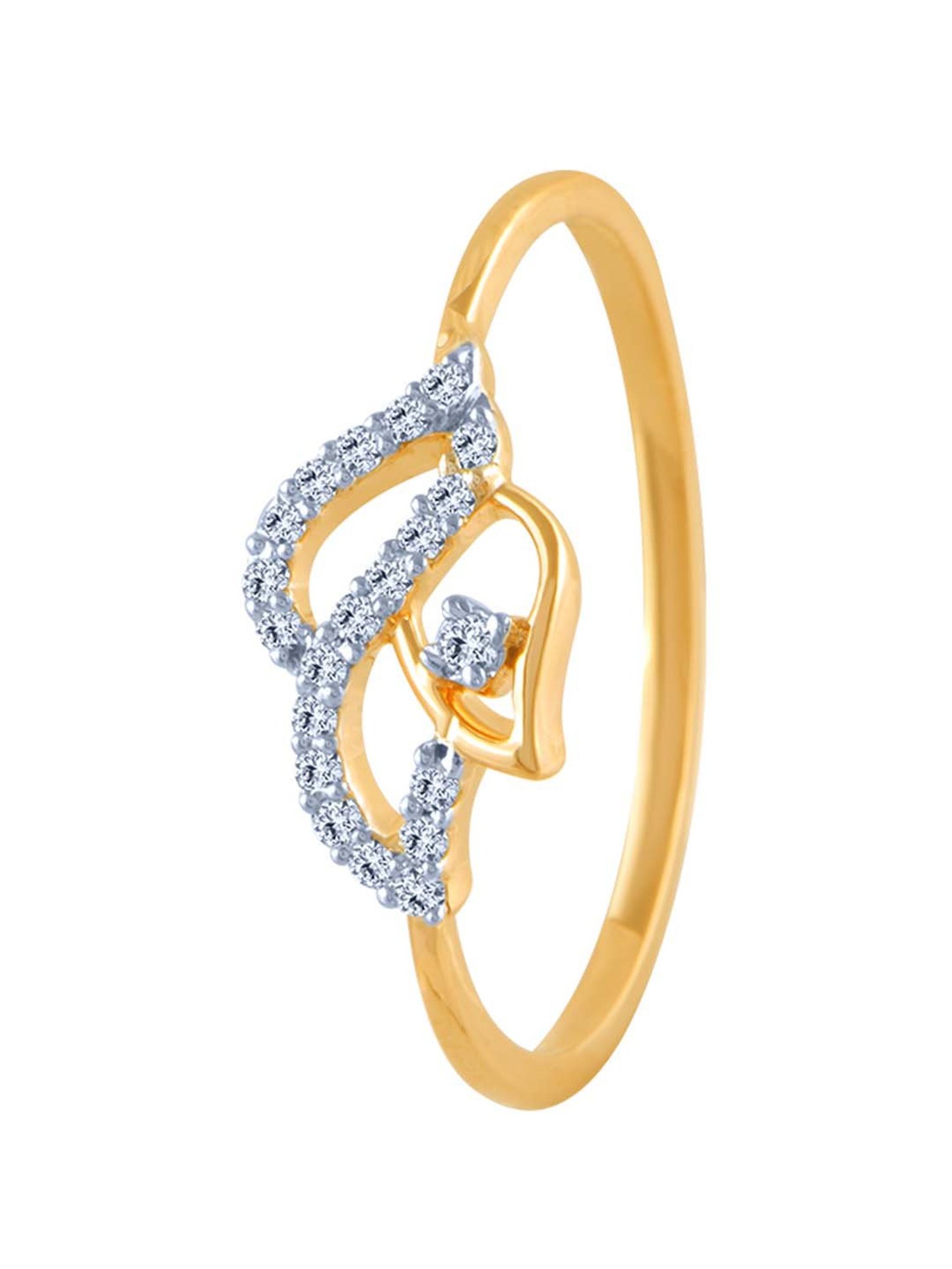 Mia By Tanishq Nature's Finest 14k Yellow Gold Radiant Sp Elegance Diamond Ring