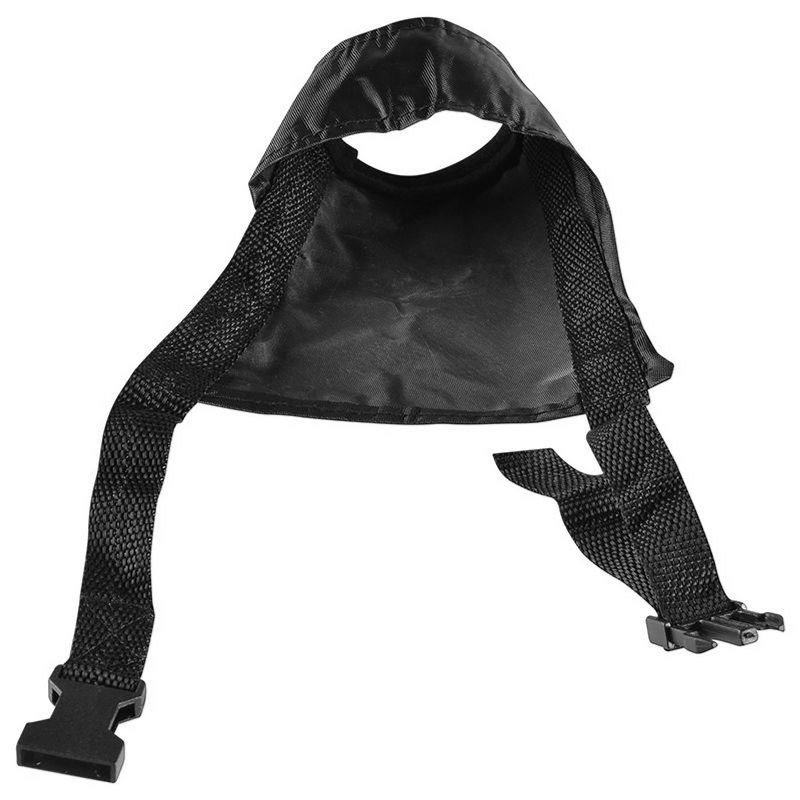 Insten Nylon Fabric Dog Muzzle for No Biting, Black 7.4" Dog Mouth Cover for Big Dogs