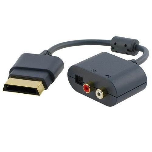 RCA Audio + TOSLINK Optical Adapter Dongle for XBOX 360
